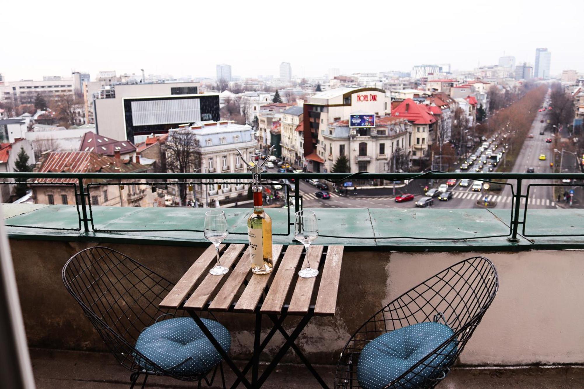 Scandinavian Style Apartment With Panoramic View Bukarest Kültér fotó